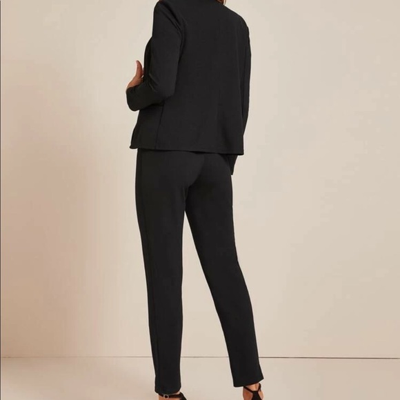 Blazer & pants suit black tailored work office - Picture 3 of 4